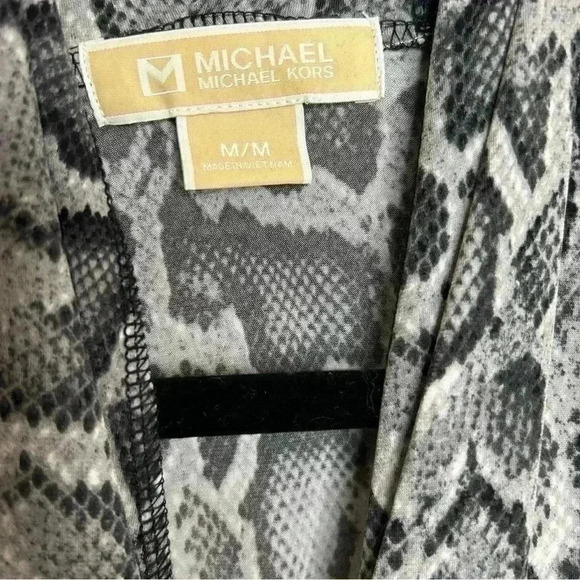 Snake Print Michael Kors Midi Dress PTP 21” Stretchy - Picture 5 of 11